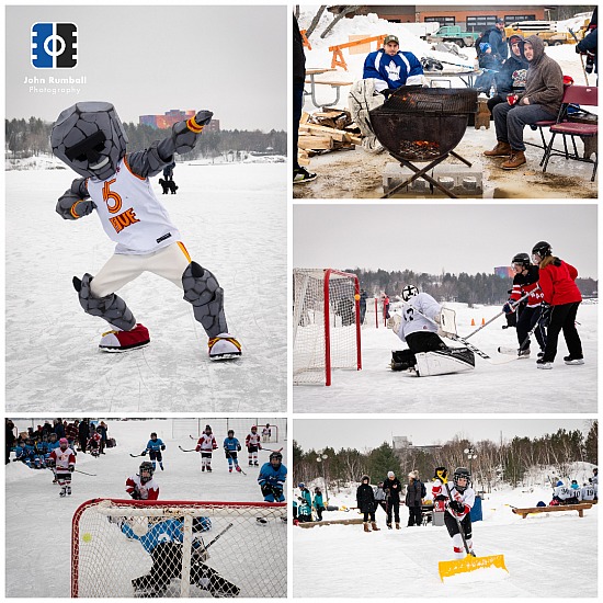 Sudbury Pond Hockey Festival on the Rock